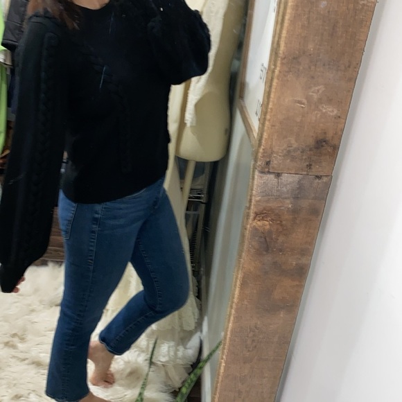 Joie knit sweater with rope detail size xsmal black - Picture 2 of 6